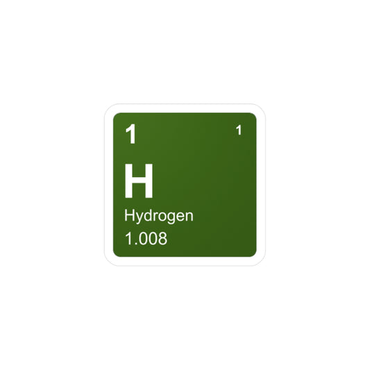 Vinyl Decals - (001) Hydrogen H