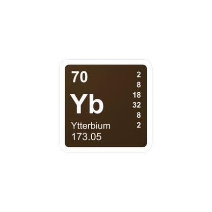 Vinyl Decals - (070) Ytterbium Yb