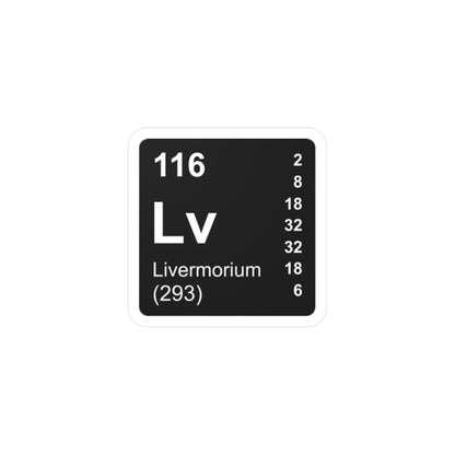 Vinyl Decals - (116) Livermorium Lv