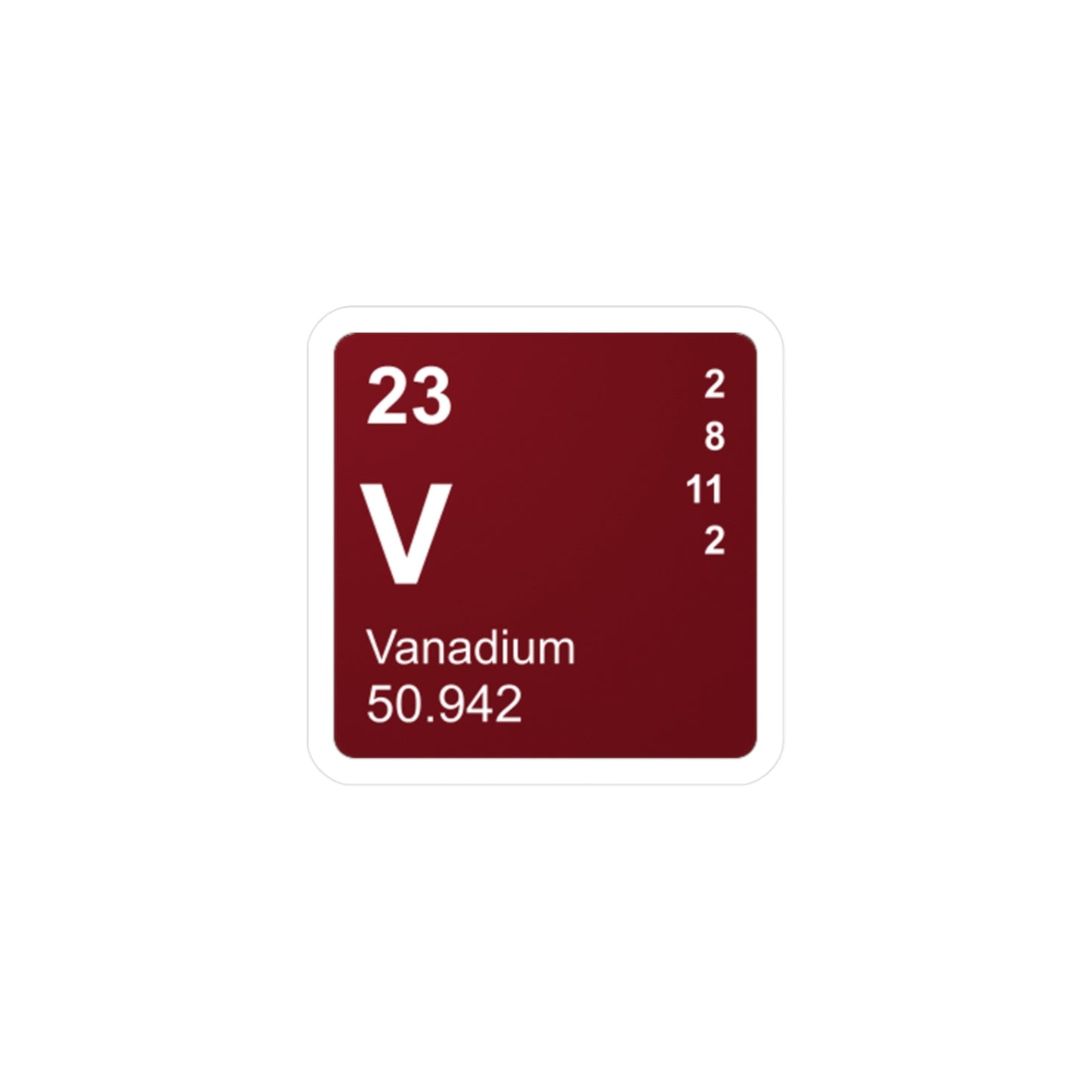 Vinyl Decals - (023) Vanadium V