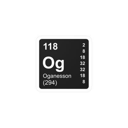 Vinyl Decals - (118) Oganesson Og