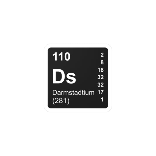 Vinyl Decals - (110) Darmstadtium Ds