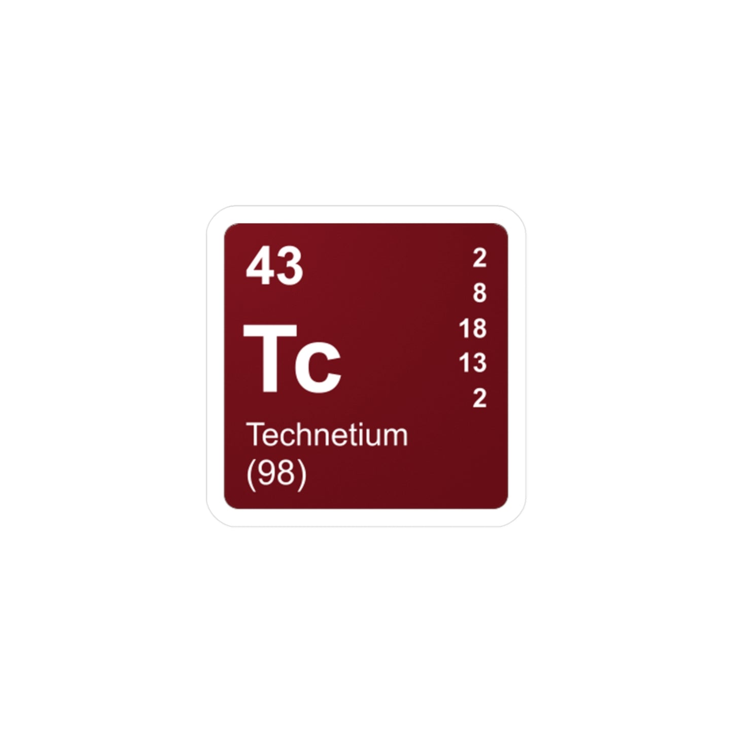 Vinyl Decals - (043) Technetium Tc