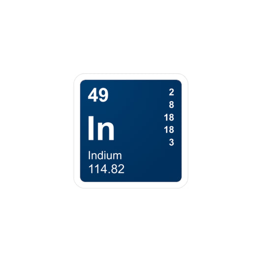 Vinyl Decals - (049) Indium In