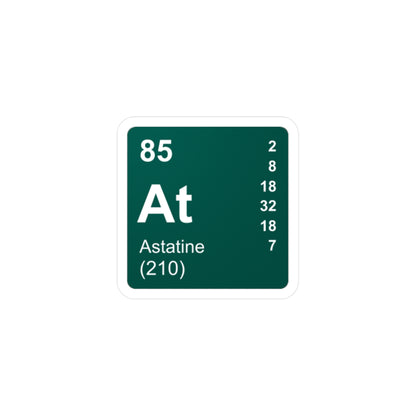 Vinyl Decals - (085) Astatine At