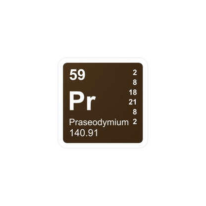 Vinyl Decals - (059) Praseodymium Pr