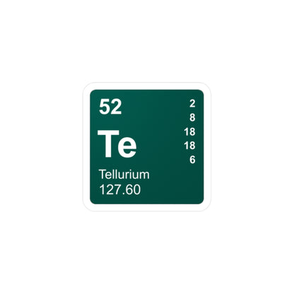 Vinyl Decals - (052) Tellurium Te