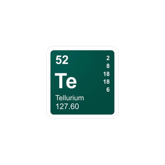 Vinyl Decals - (052) Tellurium Te