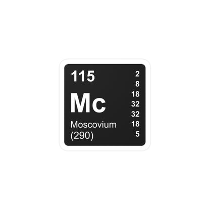 Vinyl Decals - (115) Moscovium Mc