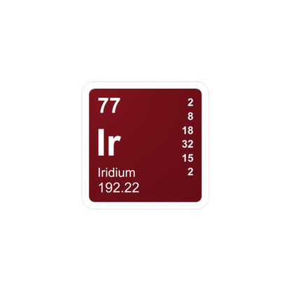 Vinyl Decals - (077) Iridium Ir