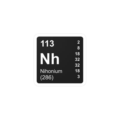 Vinyl Decals - (113) Nihonium Nh