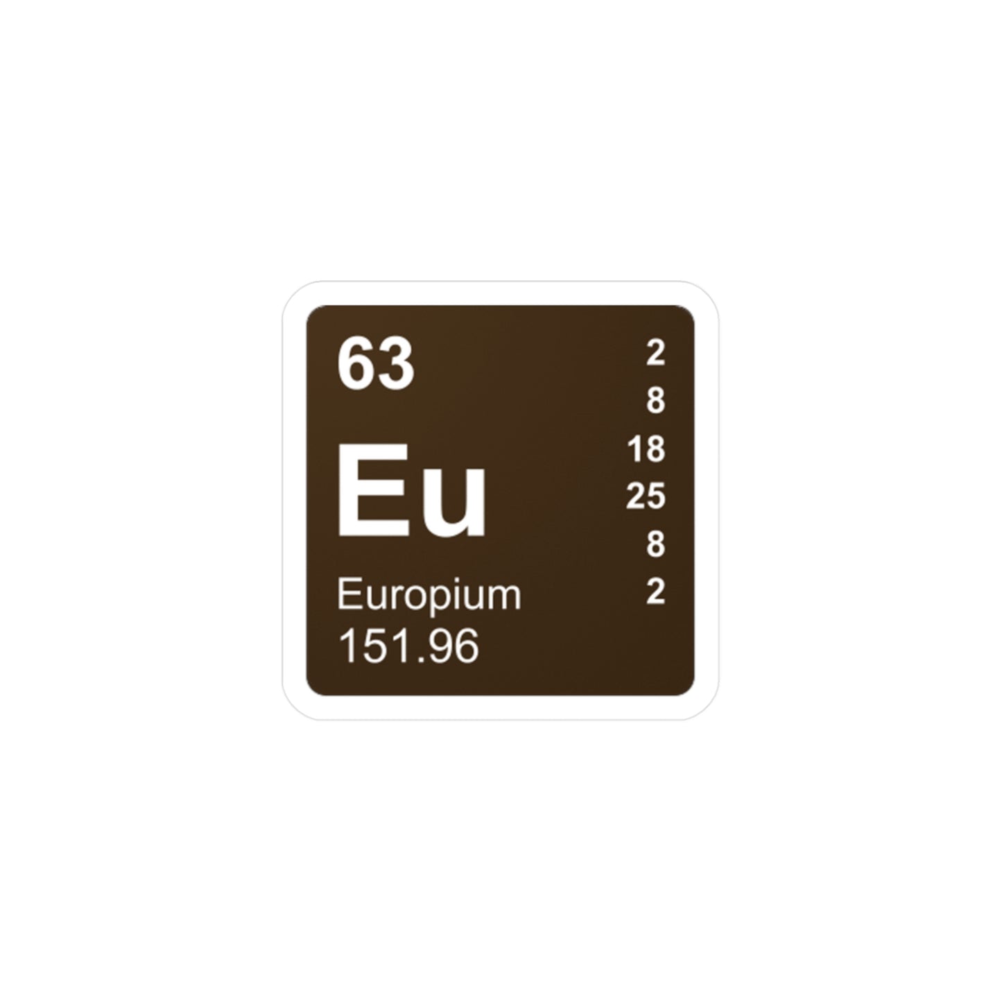 Vinyl Decals - (063) Europium Eu