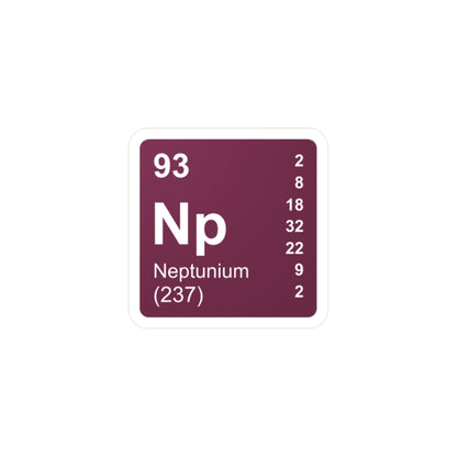 Vinyl Decals - (093) Neptunium Np