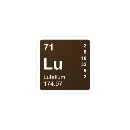 Vinyl Decals - (071) Lutetium Lu