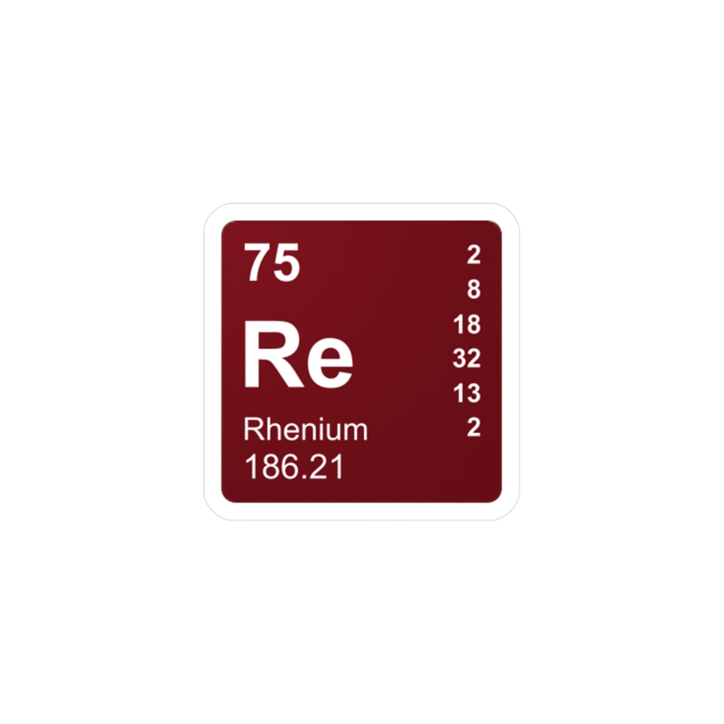 Vinyl Decals - (075) Rhenium Re