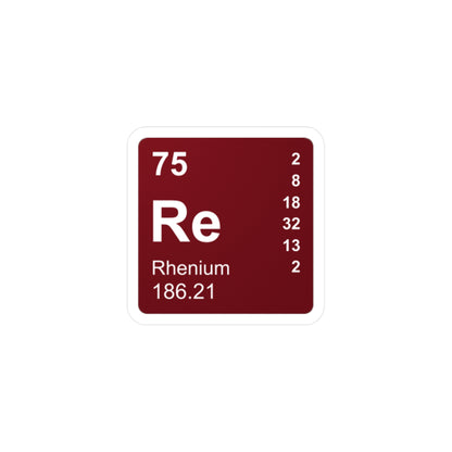 Vinyl Decals - (075) Rhenium Re