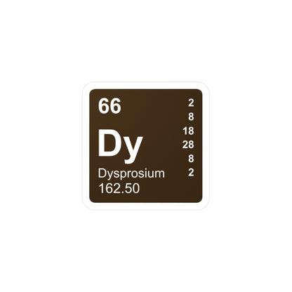 Vinyl Decals - (066) Dysprosium Dy