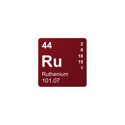 Vinyl Decals - (044) Ruthenium Ru